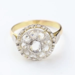 Anillo vintage diamantes 