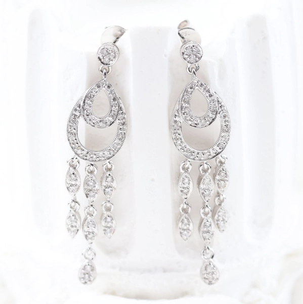 Pendientes con diamantes 